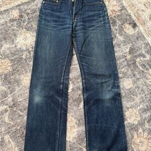 A.P.C. Made in Japan 100% Cotton Raw Indigo Straight Leg Blue Jeans - Size 28